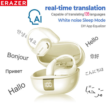 ERAZER XT66PRO: Transform Your Audio World – Real-Time Language Translation, ASMR Sound, 90-Hour Power, and Intelligent Innovation