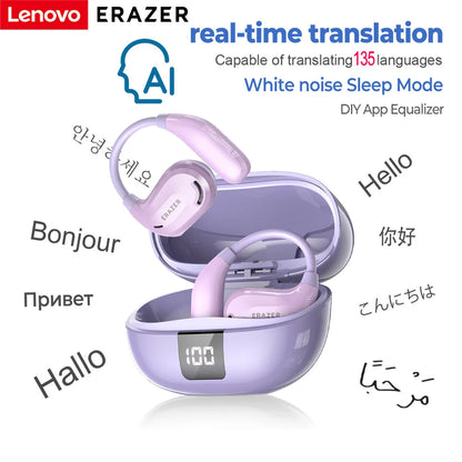 ERAZER XT66PRO: Transform Your Audio World – Real-Time Language Translation, ASMR Sound, 90-Hour Power, and Intelligent Innovation